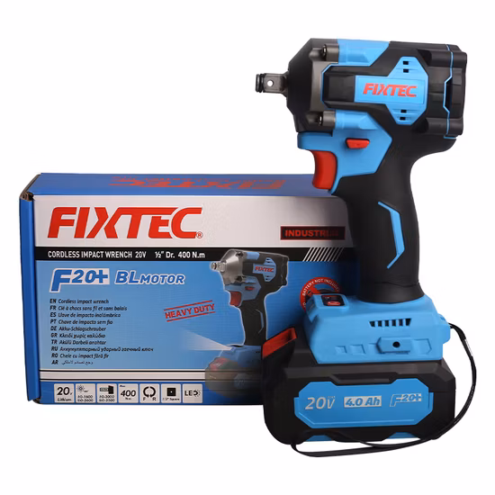 Fixtec Heavy Duty 20V Cordless Brushless Impact Wrench 1/2